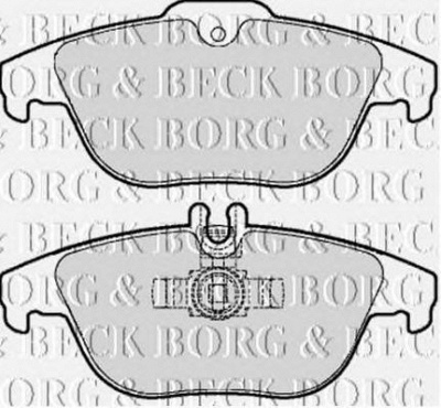 BORG & BECK bbp2062 -  Комплект тормозных колодок, дисковый тормоз